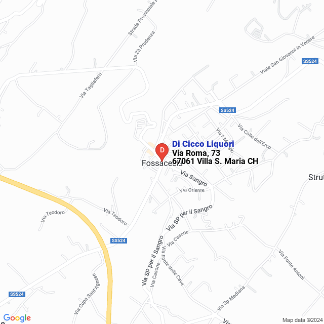 apri la mappa di Di Cicco Liquori