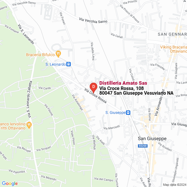 apri la mappa di Distilleria Amato Sas