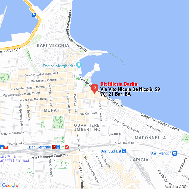 apri la mappa di Distilleria Bartin