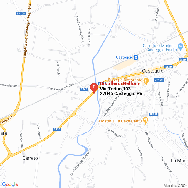 apri la mappa di Distilleria Bellomi