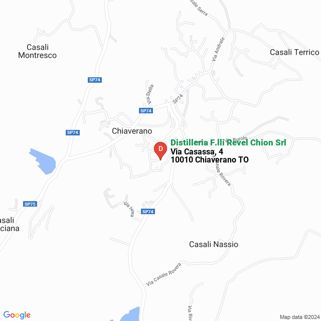 apri la mappa di Distilleria F.lli Revel Chion Srl