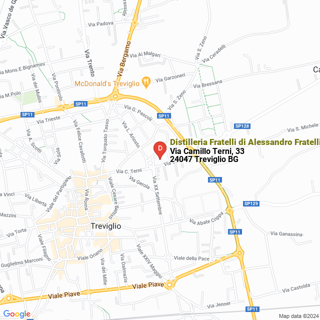 apri la mappa di Distilleria Fratelli di Alessandro Fratelli & C. Snc