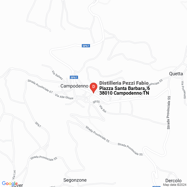 apri la mappa di Distilleria Pezzi Fabio