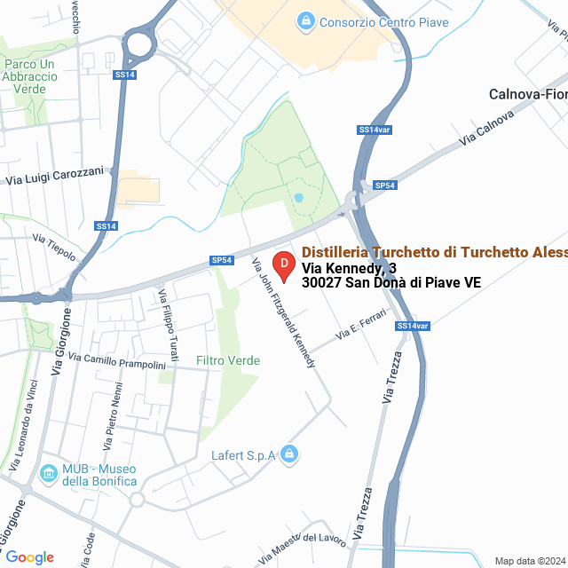 apri la mappa di Distilleria Turchetto di Turchetto Alessandro