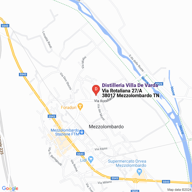 apri la mappa di Distilleria Villa De Varda