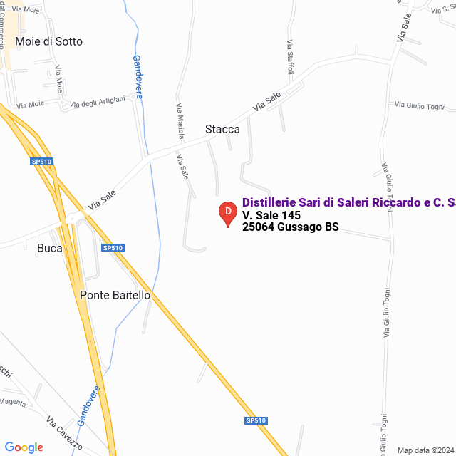 apri la mappa di Distillerie Sari di Saleri Riccardo e C. Sas