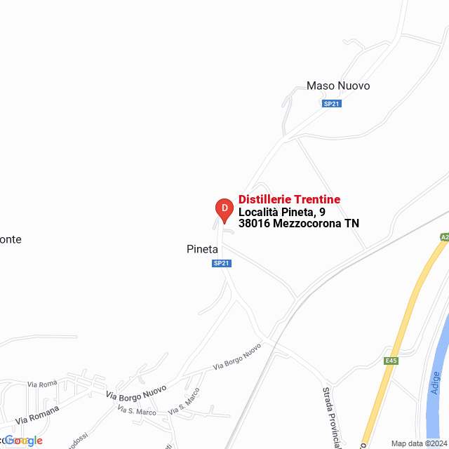 apri la mappa di Distillerie Trentine