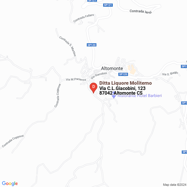 apri la mappa di Ditta Liquore Moliterno