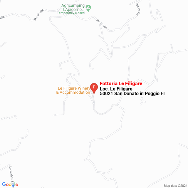 apri la mappa di Fattoria Le Filigare