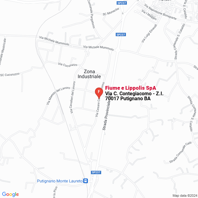 apri la mappa di Fiume e Lippolis SpA