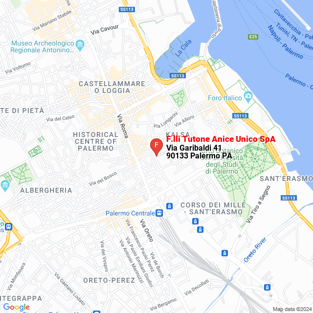 apri la mappa di F.lli Tutone Anice Unico SpA