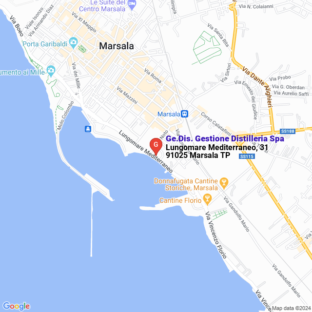 apri la mappa di Ge.Dis. Gestione Distilleria Spa