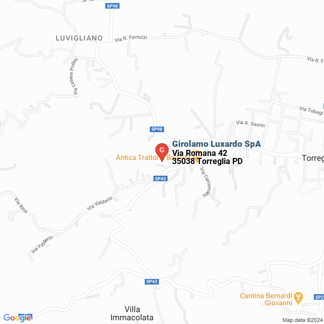 apri la mappa di Girolamo Luxardo SpA