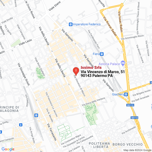 apri la mappa di Issimo Srls