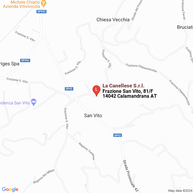 apri la mappa di La Canellese S.r.l.