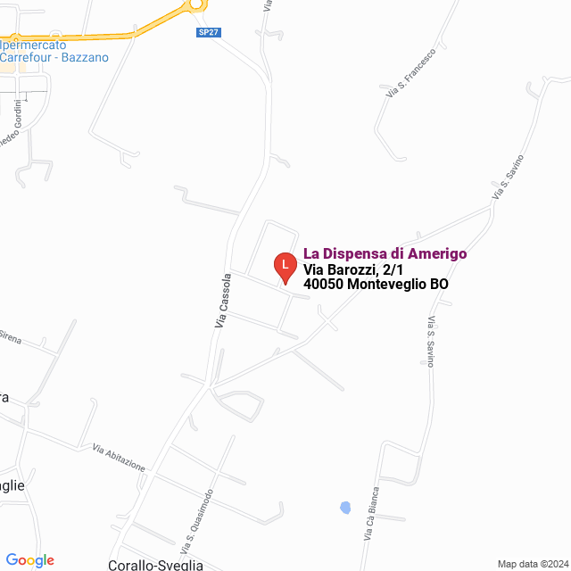 apri la mappa di La Dispensa di Amerigo