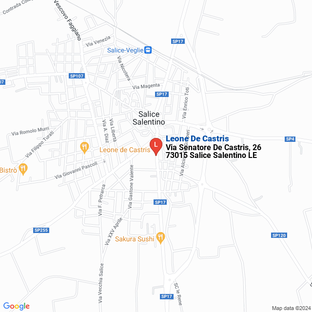 apri la mappa di Leone De Castris