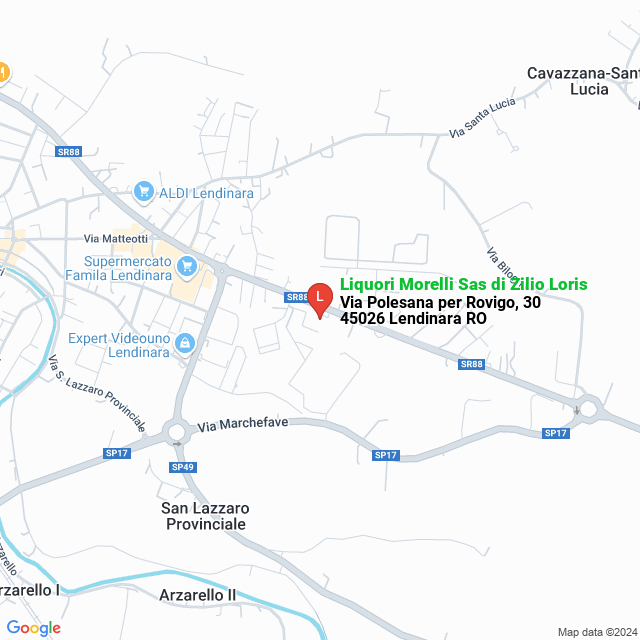 apri la mappa di Liquori Morelli Sas di Zilio Loris