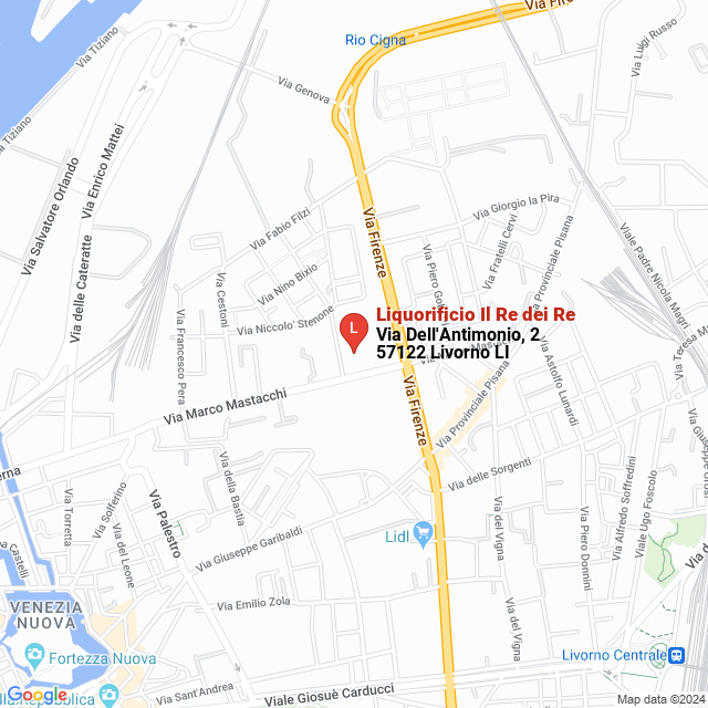 apri la mappa di Liquorificio Il Re dei Re