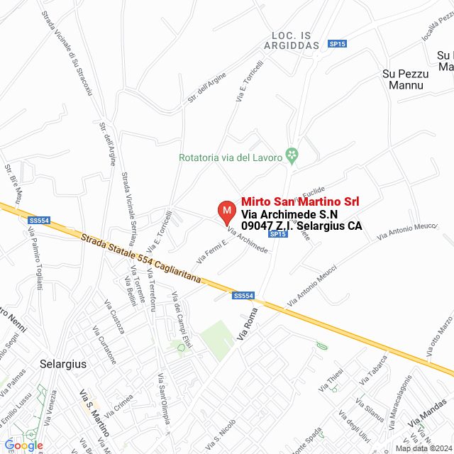 apri la mappa di Mirto San Martino Srl
