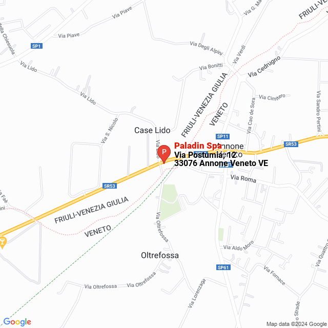 apri la mappa di Paladin Spa