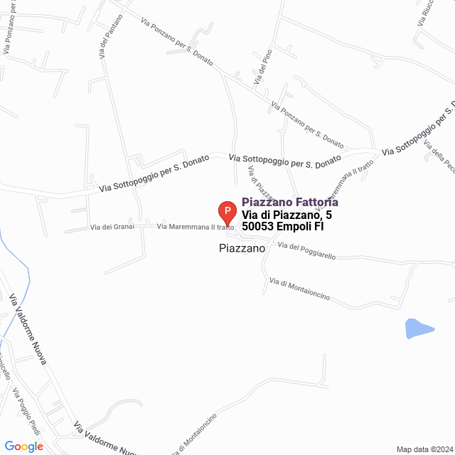 apri la mappa di Piazzano Fattoria
