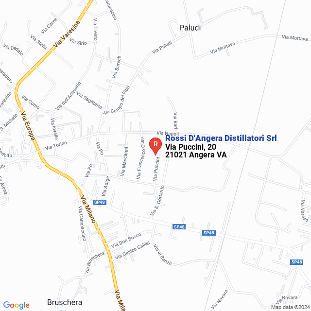 apri la mappa di Rossi D‘Angera Distillatori Srl