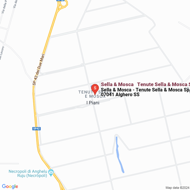 apri la mappa di Sella & Mosca - Tenute Sella & Mosca SpA