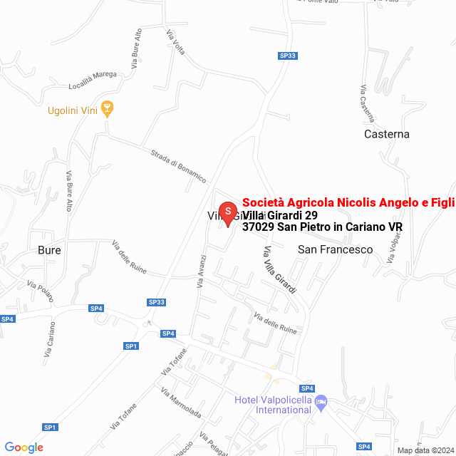 apri la mappa di Società Agricola Nicolis Angelo e Figli S.S.