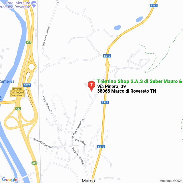 apri la mappa di Trentino Shop S.A.S di Seber Mauro & C.