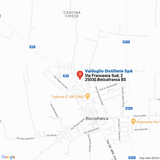 apri la mappa di Valdoglio Distillerie SpA