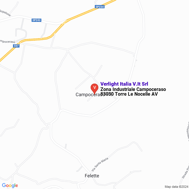 apri la mappa di Verlight Italia V.It Srl