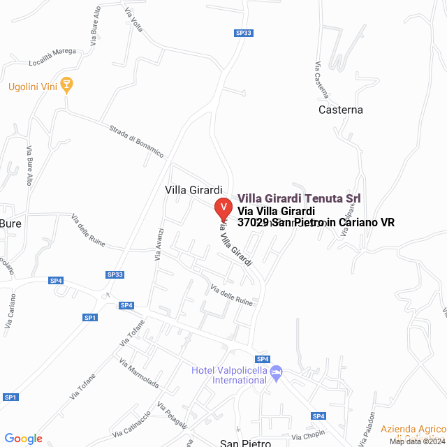 apri la mappa di Villa Girardi Tenuta Srl