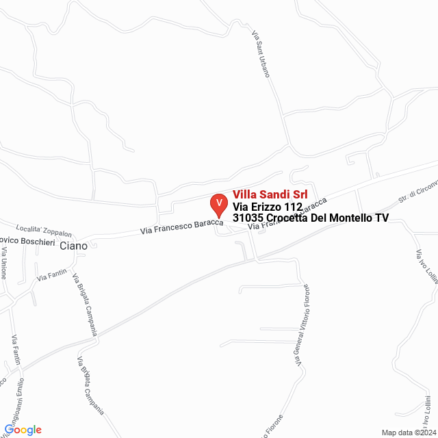 apri la mappa di Villa Sandi Srl