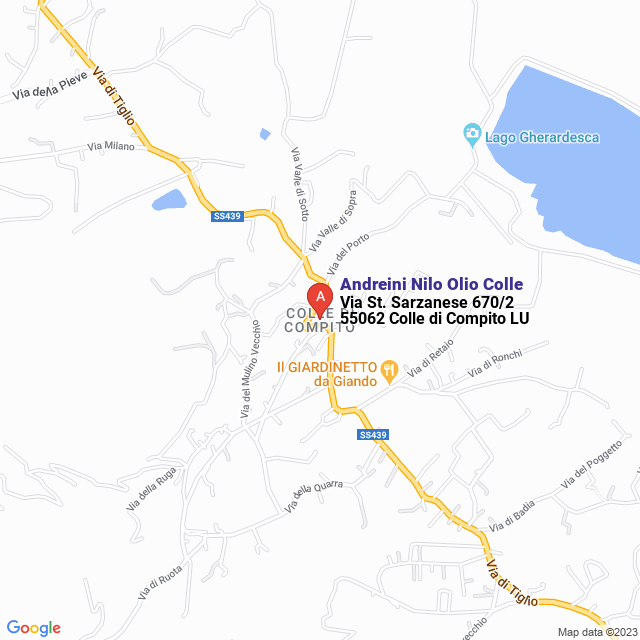 apri la mappa di Andreini Nilo Olio Colle