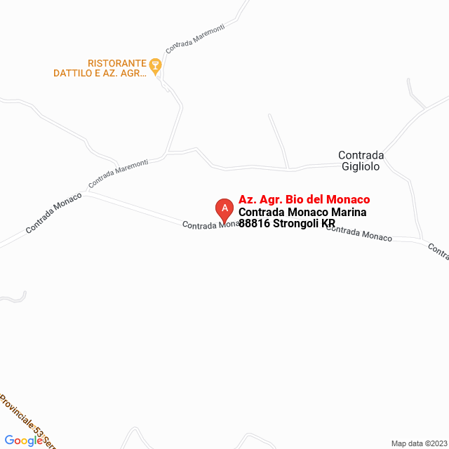 apri la mappa di Az. Agr. Bio del Monaco