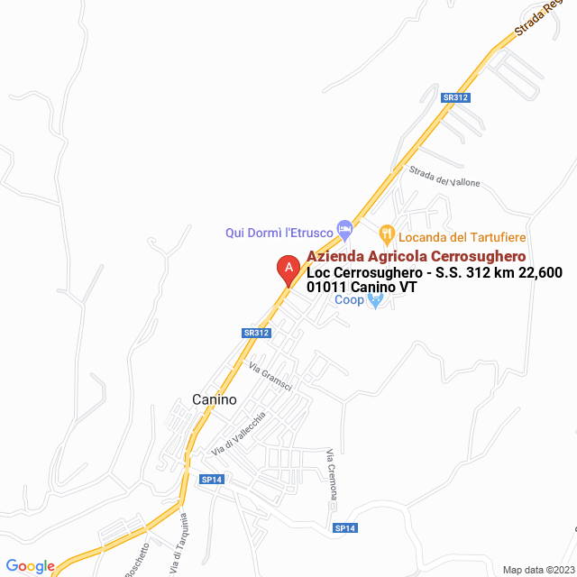 apri la mappa di Azienda Agricola Cerrosughero