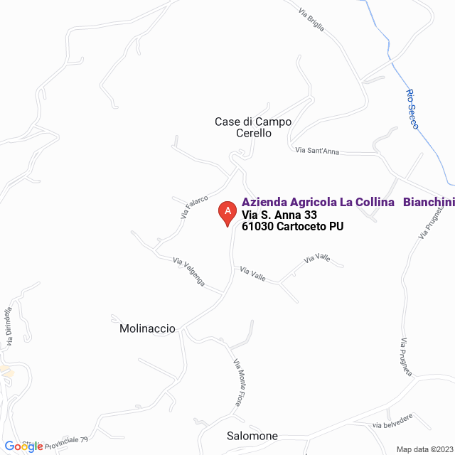 apri la mappa di Azienda Agricola La Collina - Bianchini