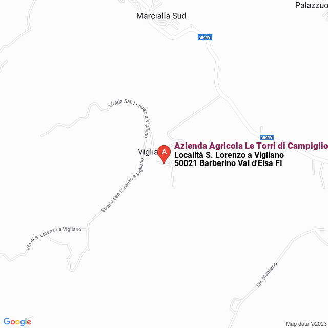 apri la mappa di Azienda Agricola Le Torri di Campiglioni