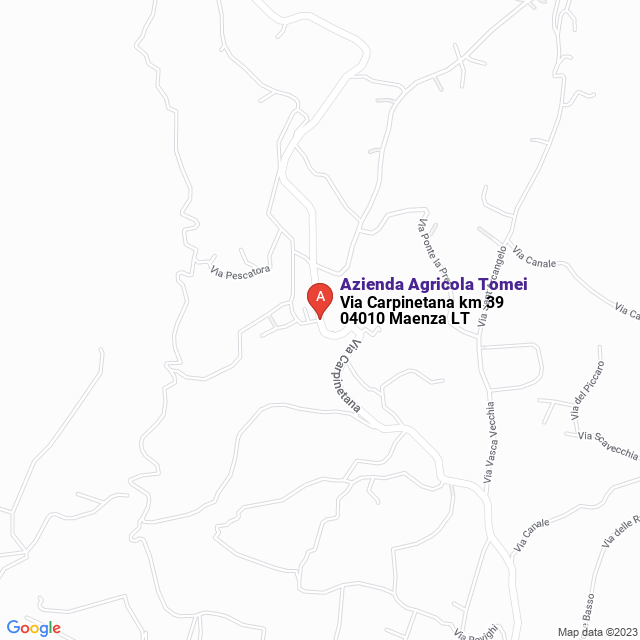 apri la mappa di Azienda Agricola Tomei