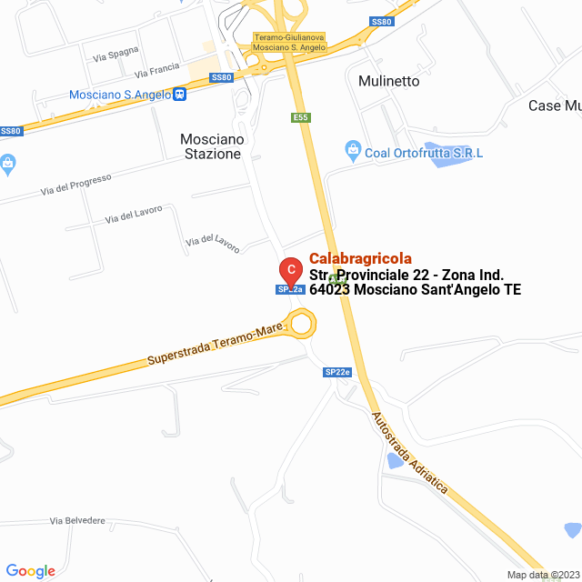 apri la mappa di Calabragricola