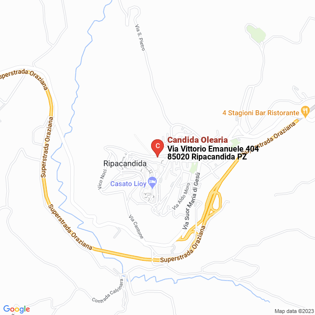 apri la mappa di Candida Olearia