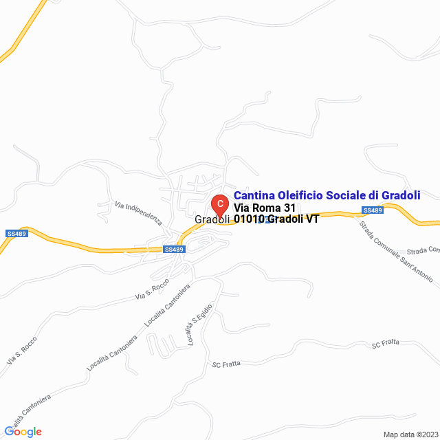 apri la mappa di Cantina Oleificio Sociale di Gradoli