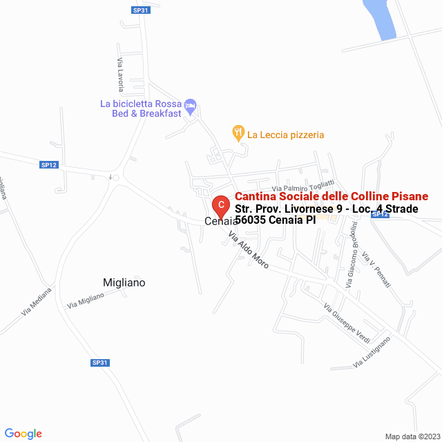 apri la mappa di Cantina Sociale delle Colline Pisane