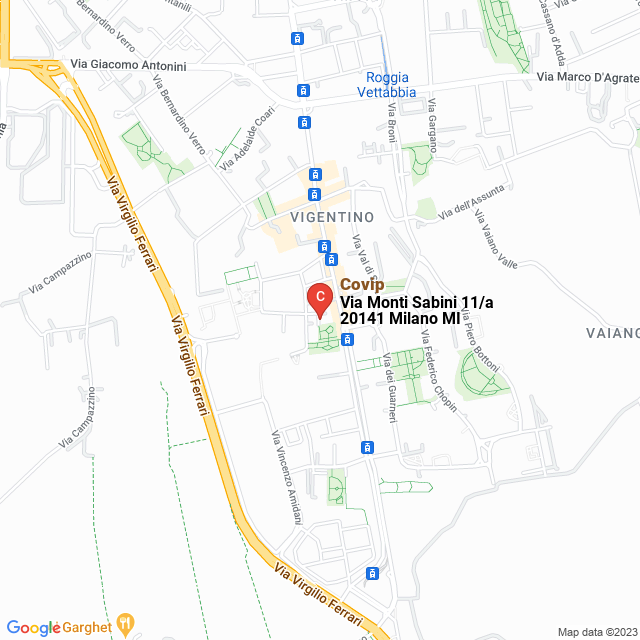 apri la mappa di Covip