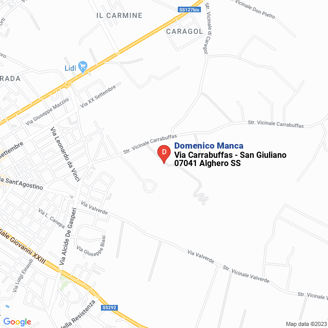 apri la mappa di Domenico Manca