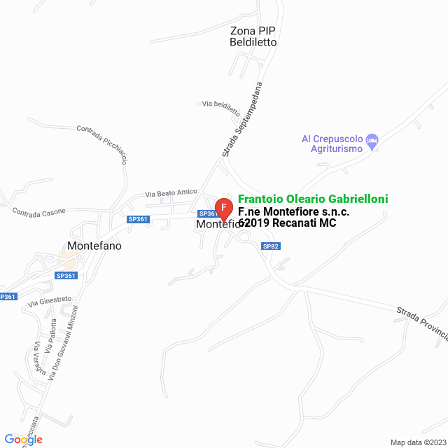 apri la mappa di Frantoio Oleario Gabrielloni