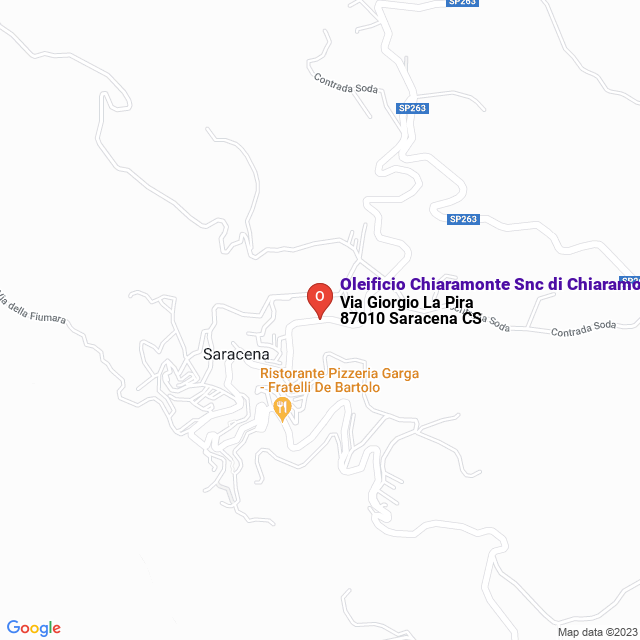 apri la mappa di Oleificio Chiaramonte Snc di Chiaramonte Leone & C.
