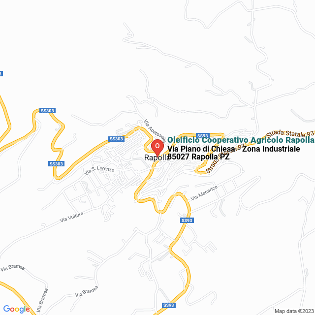 apri la mappa di Oleificio Cooperativo Agricolo Rapolla Fiorente