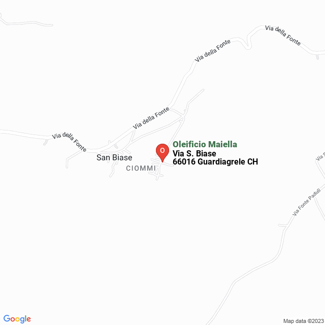apri la mappa di Oleificio Maiella